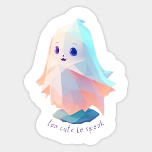 Too Cute to Spook Sticker